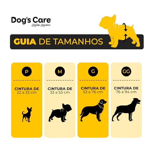DOG’S CARE Fralda Descartável Para Cães Machos - Fralda Absorvente Para Cachorros Idosos e Filhotes
