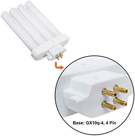 27w PLS Daylight Bulbs for High Vision Reading Lamps 4pin FML T4 GX10Q-4 Quad Tube