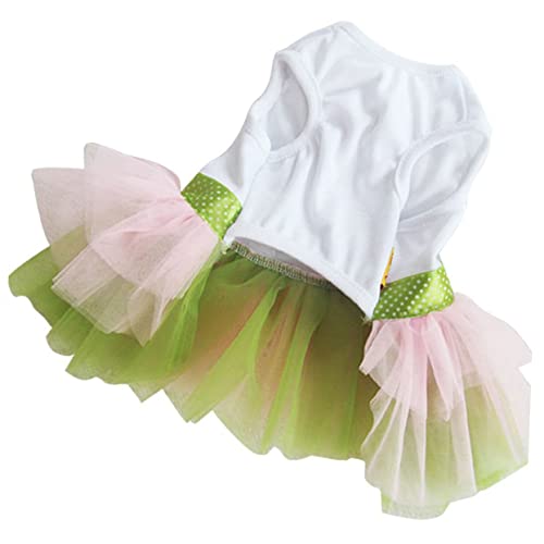 POPETPOP Saia Fofa Vestido De Cachorro Roupas De Verão Para Animais De Estimação Pano De Sol Flor De