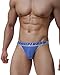 BRAVE PERSON 57 Fashion Trendy Men's Jacquard Sexy Comfort Briefs Pouch Bikini (XL / 32-37, Green & Blue & Orange)