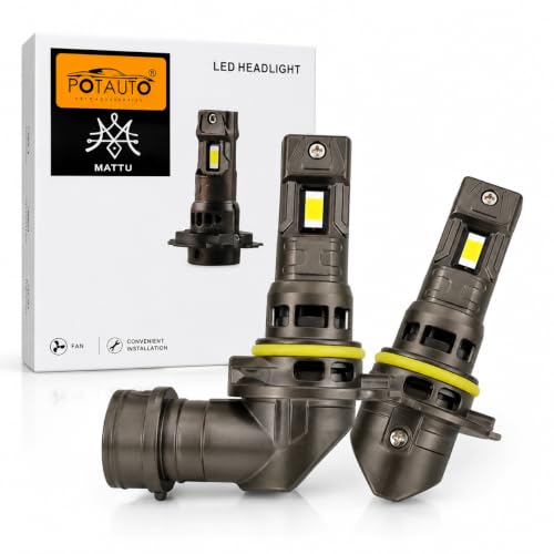 Image of Potauto Mattu Eye Led 9012 12V 64W Warm White Light 4300K with Fan (G492)