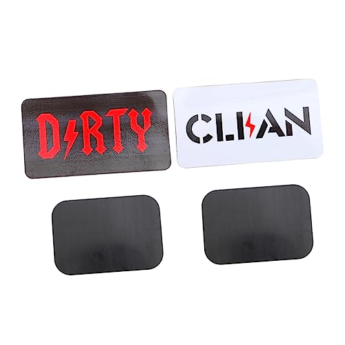 CONGARTENO Lavadora Imán Limpio Signo Sucio Plato Lavado Magnet Limpiar Indicador Sucio