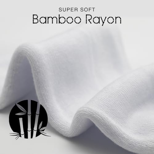Boys Girls Viscose Bamboo Crew Cushioned Athletic Socks with Seamless Toe for sensory kids- 3 Pairs4