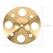 VINTORKY 10-inch Alloy Trash Cymbal with Holes Percussion Rhythm Cymbal for Adults Drum Kit Special Effects for Stage and Practice Use