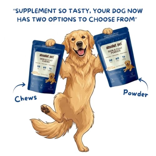Image of Absolut Pet Skin & Coat Dog Powder, Omega Biotin |30 Servings
