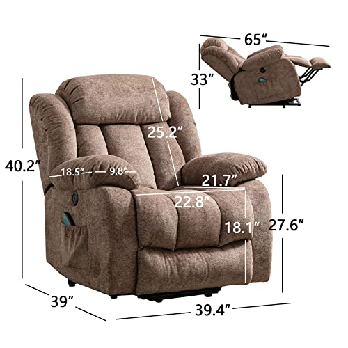 Power Lift Recliner Chair with Heat & Massage for Elderly