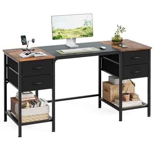 office computer desk with drawers