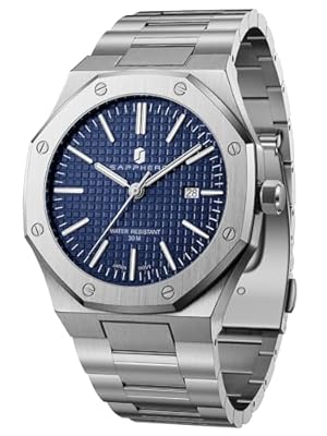 SAPPHERO Reloj Hombre de Cuarzo 30M Impermeable de Negocios Casual Relojes de Pulsera de Acero Inoxidable Regalo para Hombre | Ya disponible en tu tienda friki favorita! En mundofriki.es!