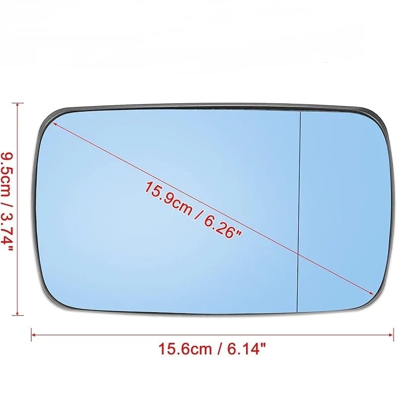 Verre de rétroviseur E46 chauffant haute définition 51168250438 - 7