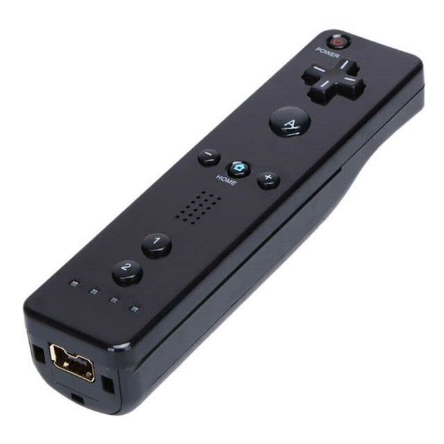 Wireless Remote Control Motion Sensitive Controller for Wii U Wiimote Console - (Color: Black)