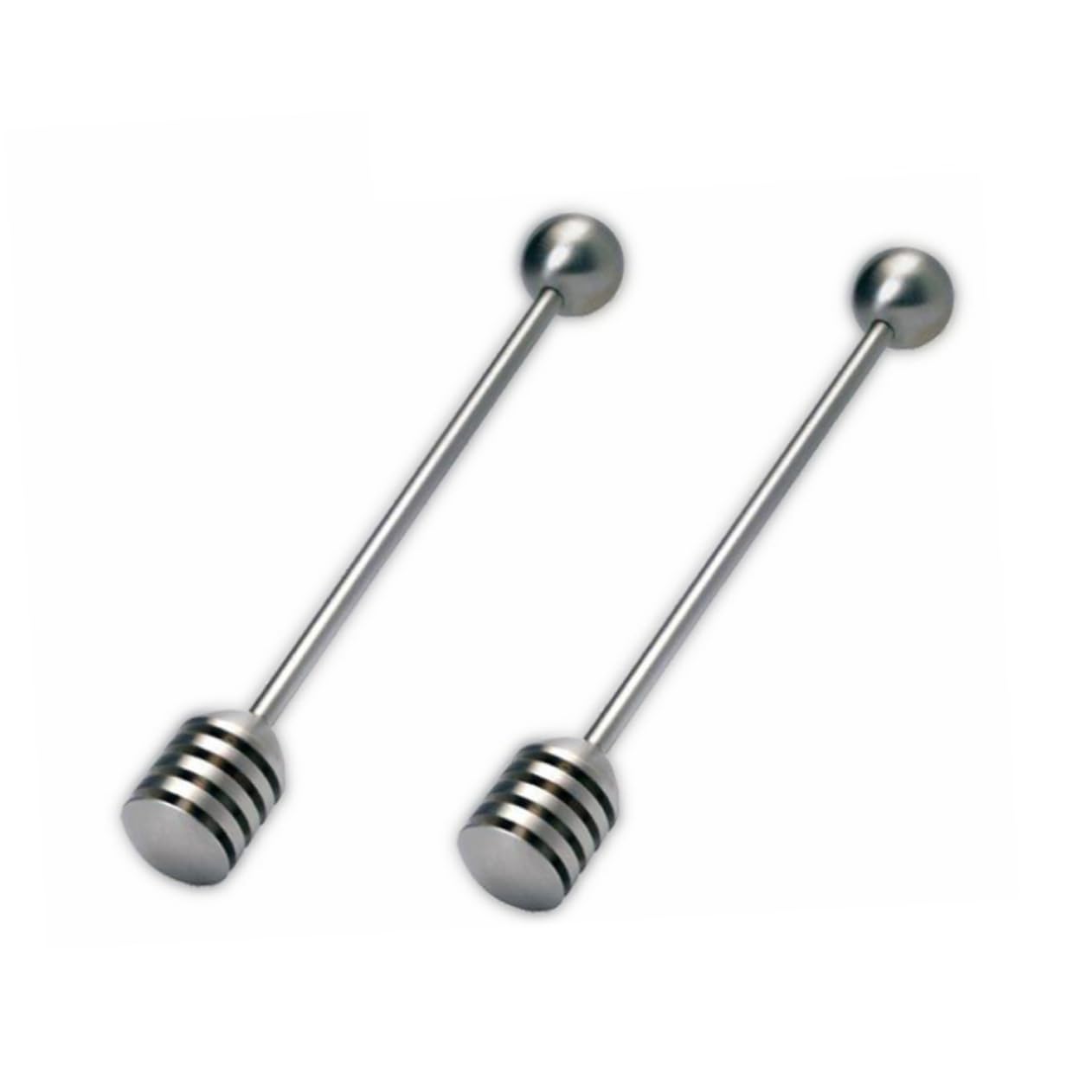 Luxshiny Honey Mixer Stick with Round Bead Stainless Steel Honey Stirrer for Syrup 304 Stirring Rod