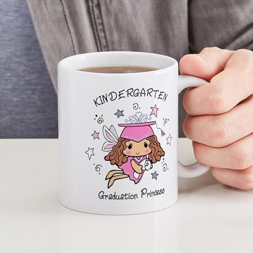 Taza de cerámica 11 oz con diseño Kindergarten Graduation Princess miniatura 6