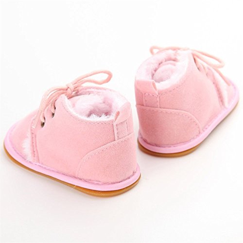 Infant Newborn Baby Girl's Winter Warm Sneakers Non-Slip Rubber Sole Toddler Prewalker Training Shoes3