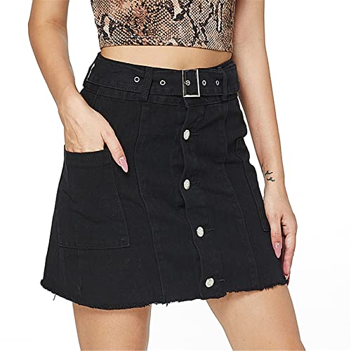 Women's Denim Skirt Large Size Denim Package Hip Skirt Summer Women's Black Skirt Denim Skirt Summer3