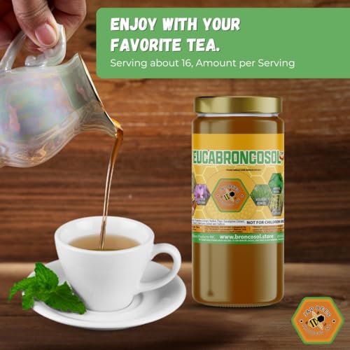 EUCABRONCOSOL – Jarabe de miel con tomillo y eucalipto 12oz miniatura 4