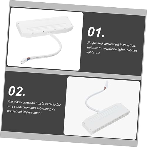 Hemobllo Caixa Divisor De Luz Acessório Plástico Branco Acessórios Eletrônicos