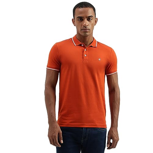 Image of United Colors of Benetton Men's Solid Regular Fit Polo Shirt