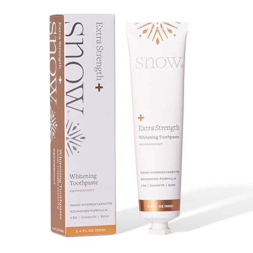 Snow Nanohydroxyapatite Whitening Toothpaste - Oral Care with Kaolin & Nano Hydroxyapatite Toothpaste, Xylitol Toothpaste for Adults - Core