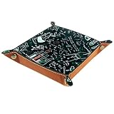 AHORRE ESPACIO: la bandeja es perfecta para organizar cuidadosamente su llave, reloj, teléfono celular, monedas, joyas y otros accesorios, que es lo suficientemente grande para guardar sus artículos sin ocupar demasiado espacio en su escritorio