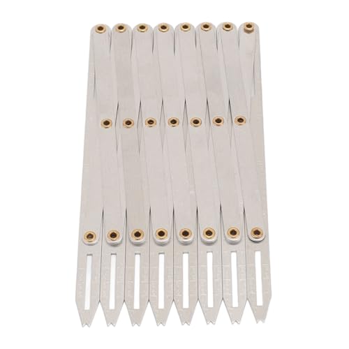 Yuecoom Expanding Sewing Gauge, Sewing Accessories Isometric Ruler Aluminum 8 Heads Button Guide Equal Space Divider Sewing Tool for Buttons Pleats Crafts (Sewing Gauge Only)