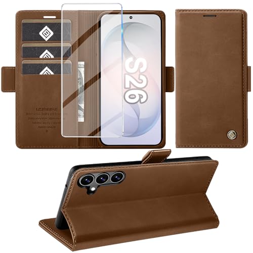 Étui à rabat Galaxy S26 5G antichocs avec support vidéo Giyer