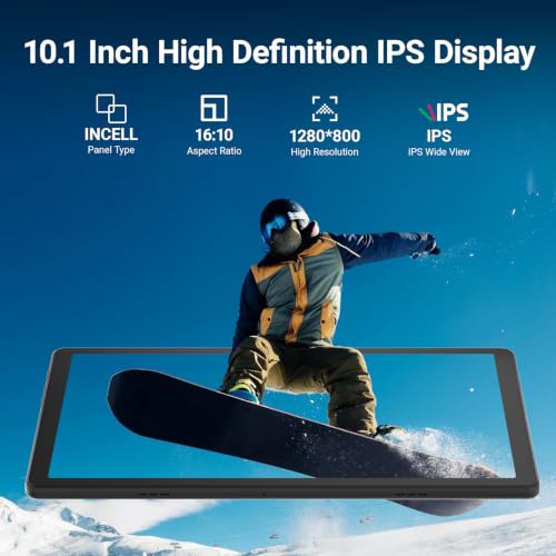 Image of Gleeso Tablet Android 16 Tablet 10 Inch, 24GB RAM 1TB Expandable, 6000mAh Battery, Widevine L1, Face Unlock, WiFi 6, Bluetooth 5.4, Dual Cameras Tablet for Work & Entertainment