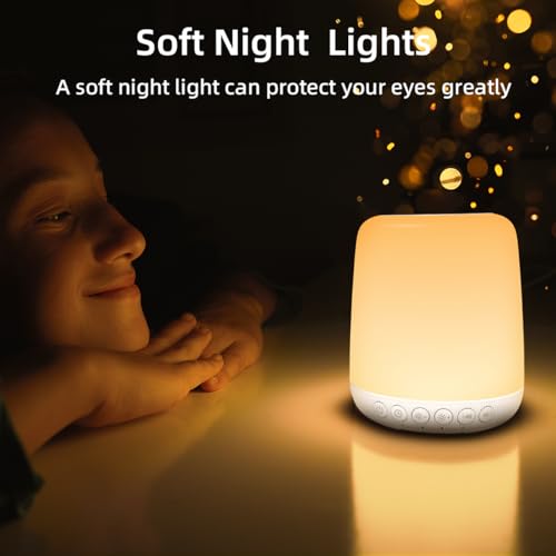 Night Light LED Touch Night Dimmable with 20 Levels of Brightness 4 Timer Rechargeable Battery for Bedroom Baby Nursery Living Room Home for Kids and Adult Breastfeeding Sleep Aid White - Image 4
