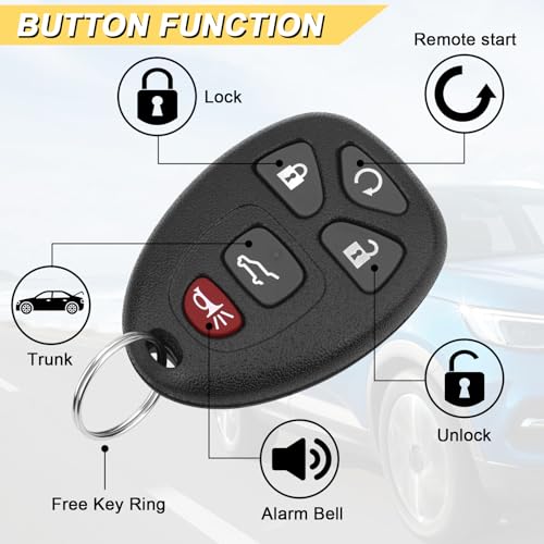 image for Vurkcy Key Fob Replacement for 2007-2014 Chevy Suburban Tahoe/ 09-17 T