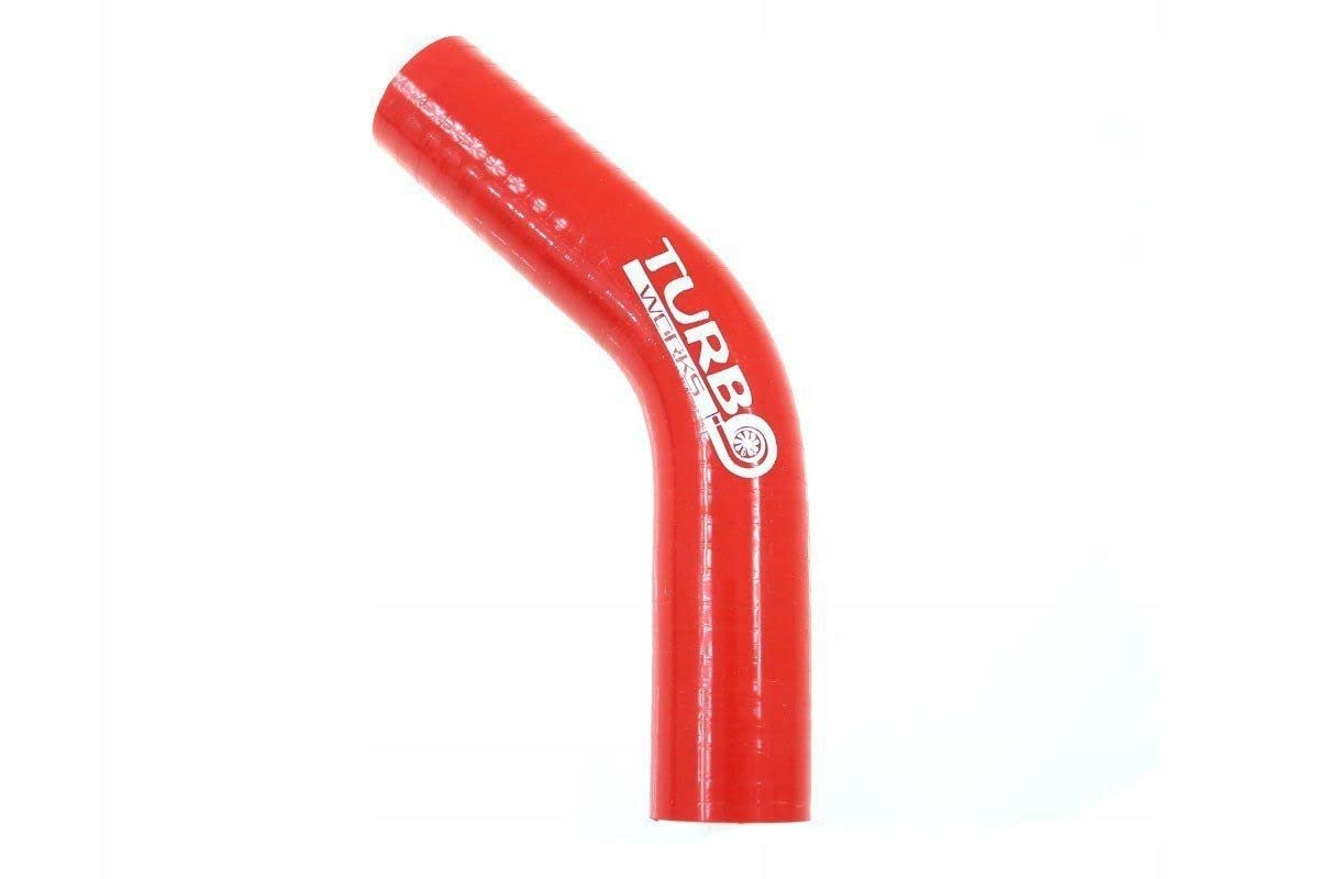 Codo de silicona 45Deg Rojo 63mm Xl E-2494 Rendimiento de desarrollo Manguera de silicona radiador de silicona