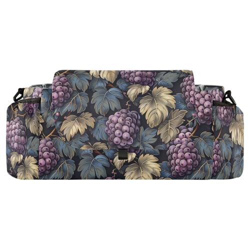 Yummy Grapes Pattern Purple Autumn mini stroller organizer cup holder caddy infant gancho para carriola accesorios para coches de bebes