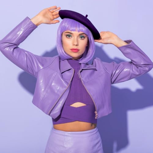Image of Jolbndcv 6PCS Beret, French Beanie, Outdoor, Winter, Fashion Lady Hat | One Size Fits Most,Solid Color,Stretchable,for All Season