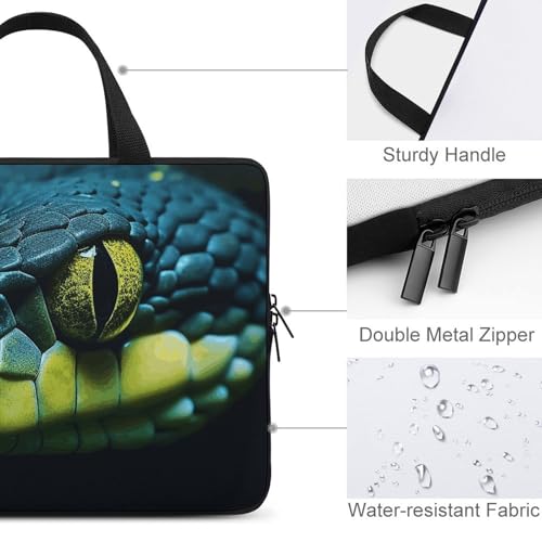 Bolso de hombro para laptop verde y negro miniatura 4