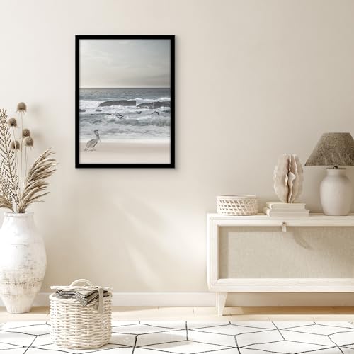 Americanflat 19x26 Picture Frame with Polished Plexiglass - Black Picture Frame - Wide Photo Frames Made of Engineered Wood for Vertical or Horizontal Wall Display - Epic Collection - Black