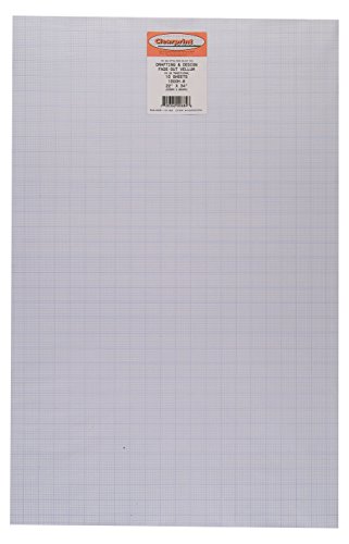 Clearprint Vellum Sheets with 8x8 Fade-Out Grid, 22x34 Inches, 16 lb., 60 GSM, 1000H 100% Cotton, 10 Sheets Per Pack, Translucent White (10202226)