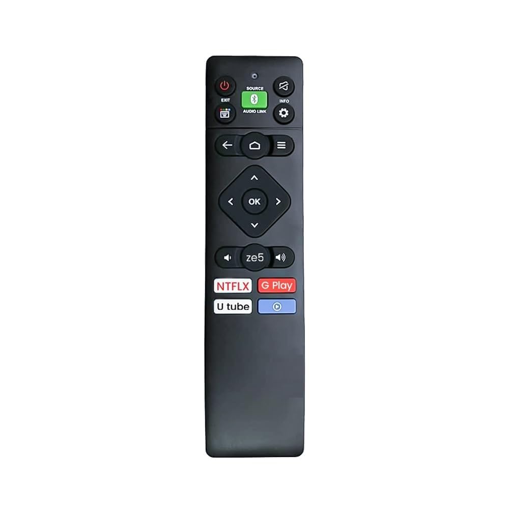 HDF Remote Control Compatible for Panasonic Smart LED TV Remote TH-43LX750DX Non Voice & Google Asst not Supp, Netflix & YouTube (Black)