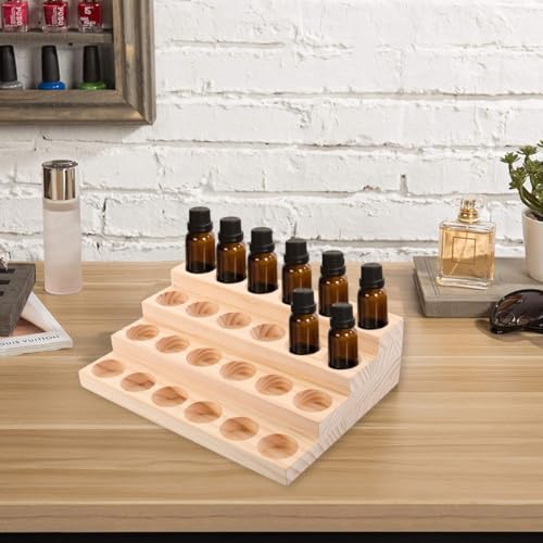 Porte-bouteille d'huile en bois : la solution compacte 24 trous contre le désordre - 5