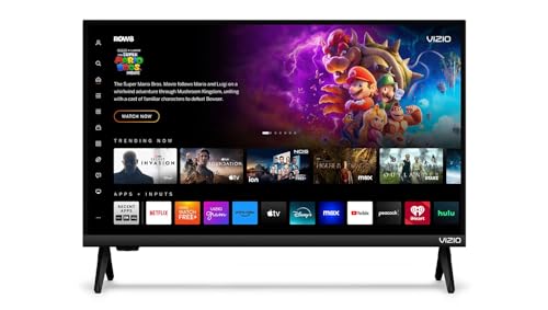 VIZIO 24 Inch V Series LED Smart HD TV 720p Bluetooth Compatible, Works with Airplay 2 and Google Cast, with DTS Virtual X and WiFi 5 Dual-Band (VHD24M-08) (Renewed)