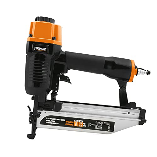 image for Freeman P4FNCB Pneumatic Finishing Nailer and Stapler Kit with Bag and
