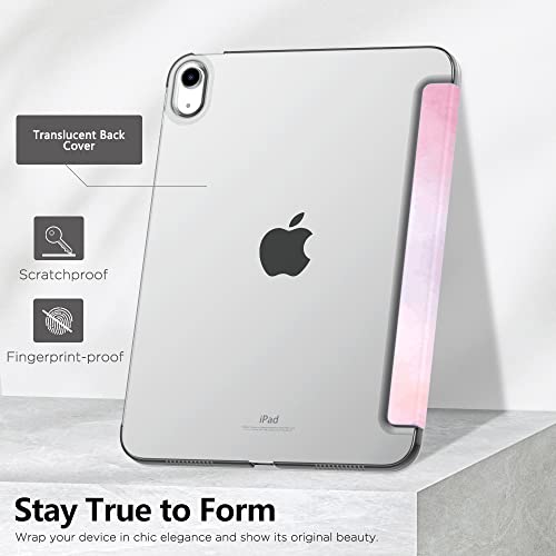 Image of MoKo for iPad (A16) 11th Generation Case 11 Inch 2025, iPad 10th Generation Case 10.9 Inch 2022, Slim Stand Hard PC Translucent Back Shell Smart Cover, Support Touch ID, Auto Wake /Sleep,Water Color