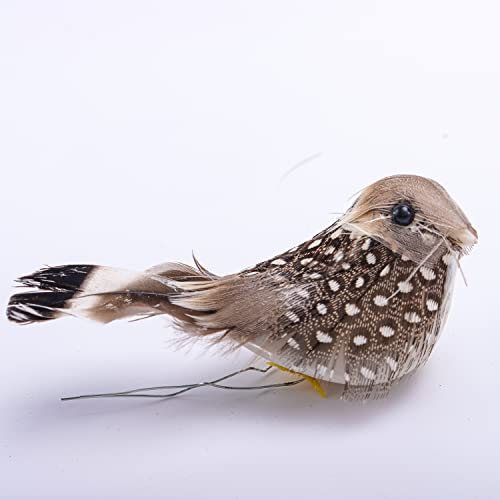 24 Pcs Artificial Simulation Birds Feather Mini Bird Decorative Fake Birds For Christmas Tree Craft Home Ornaments Garden Wedding Decoration (Set B) #TOP4