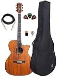 Violao Tg Koa Solaris Ntop Jumbo Eq Capa Simples E Paletas