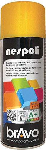 NESPOLI Aérosol peinture professionnelle jaune signal 400 ml