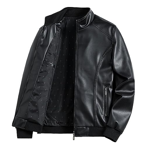 Chaqueta Bomber de Cuero para Hombre miniatura 1
