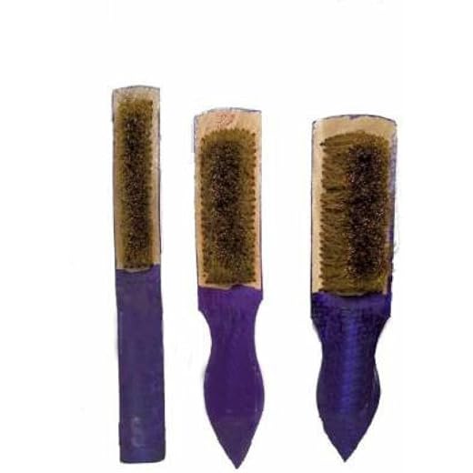 TOOLBUX Brass Brushes Set for Jewelry Cleaning (Pack of 3)
