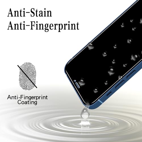 Image of MAYtobe [2+2 Pack Designed for iPhone 12 Mini Privacy Screen Protector, Privacy Tempered Film with Camera Lens Protector for iPhone 12 mini, No Bubbles, Anti Scratch, Easy to Install