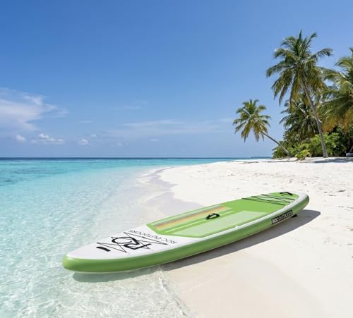Image of Roc Inflatable Stand Up Paddle Board 10' 6 inch with Premium SUP Paddle Board Accessories, Wide Stable Design, Non-Slip Comfort Deck for Youth & Adults
