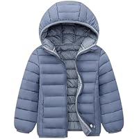 Chaqueta acolchada de invierno para niños y niñas, ligera,