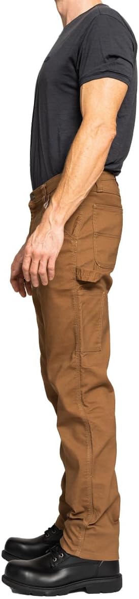 FULL BLUE Carpenter Canvas Pants, Regular Fit, Performance Stretch, Utility Pocket & Hammer Loop - Image 5