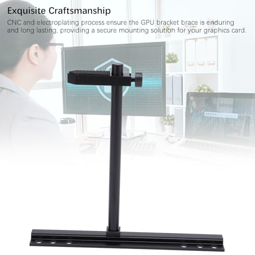 Soporte para GPU de aleación de aluminio negro miniatura 2