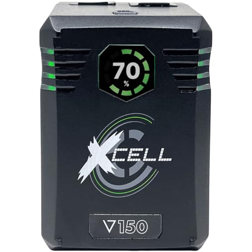 Core SWX XCell™ 150 V-Mount Battery – 148Wh High-Capacity On-Board Power with ColorID OLED Display, USB-C PD, P-Tap, 8V/12V Outputs – Smart, Durable Battery for Cinema and Broadcast Use